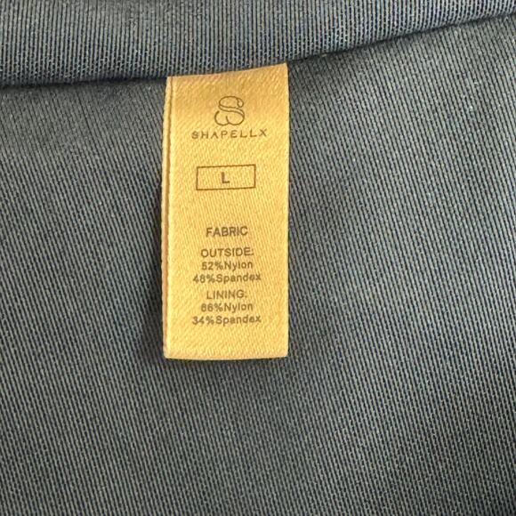 SHAPELLX Large Ribbed Cutout Front Shaping Swimsuit Black One-Piece Tummy CTRL - Picture 9 of 10